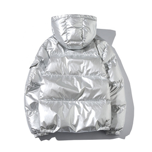 Venta al por mayor zip up shinny Bubble jacket puffer jacket Bubble jacket para hombres y mujeres 2025 - Product Image 2