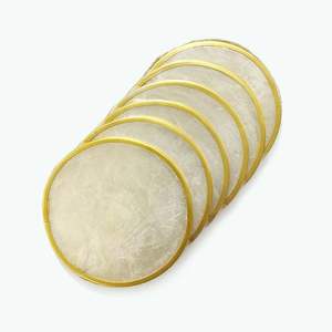 Sous-verre en résine transparente avec design ange à paillettes Style de modèle élégant - Product Image 1