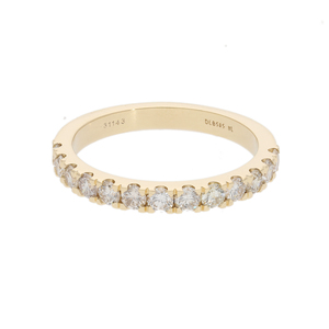 Or 14K 0.68CTW Classic Diamond Eternity Band Brilliant Round-Cut Diamonds with Timeless Beauty Classic Prong Setting - Product Image 1