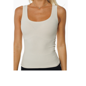 Nouveauté, meilleure qualité, débardeurs courts à boutons unis pour femmes, en spandex/coton, design personnalisé, haut pour femmes, Bangladesh - Product Image 1