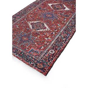 Tapis en laine noués à la main Nuray Pae-4258, motif médaillon rouge et orange - pour la décoration intérieure, collection de tapis Jaipur US - Product Image 2