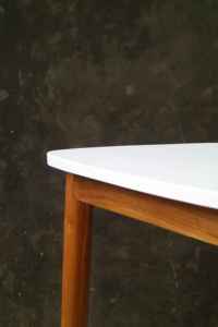 Teak <b>Wood</b> <b>Triangle</b> Side Table - Product Image 2