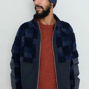 Full Customized OEM High Quality Winter Full Zip <b>Fleece</b> Jacket For <b>Men</b> and Women Custom Contrast Warm <b>Sherpa</b> <b>Fleece</b> Jackets - Product Image 5
