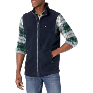 Chaleco polar ultracálido para hombre, ropa de abrigo de Otoño de estilo deportivo clásico, lana de calidad, transpirable, con cremallera, color burdeos, talla grande - Product Image 6