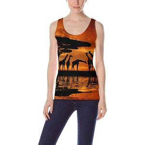 Camiseta sin Mangas de Algodón Satinado Transpirable de Verano de Alta Calidad con Color Personalizado para Mujer - Product Image 4