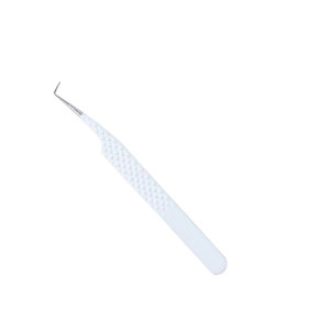Pince à épiler professionnelle pour la greffe de cils avec logo personnalisé pince à épiler professionnelle pour extension de cils avec prise parfaite en fibre - Product Image 5