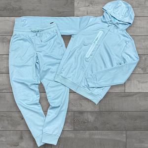 Chándal cortavientos con cremallera y logotipo personalizado para hombre, conjunto de trajes de entrenamiento para correr al por mayor, pantalones de 2 piezas de otoño, técnica teñida lisa - Product Image 3