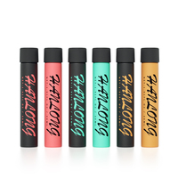 Bouchon à vis personnalisé 116mm 125mm King Size pré-emballage tube roulé avec logo cônes de verre tube flacons en verre à l'épreuve des enfants avec couvercles Cr