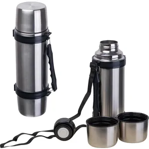 Bicchieri in acciaio inossidabile con set di gadget personalizzati Emanuel - Product Image 1