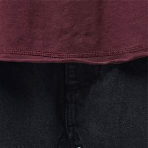 Vente en gros de t-shirt simple gaufré de grande taille chemise blanche à manches longues avec logo personnalisé chemise à motif gaufré - Product Image 4