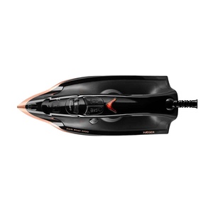 Ferro da stiro a vapore Dark River con piastra in acciaio inossidabile nero 2200W 260ml. (Haeger SI-220.015A) - Product Image 6