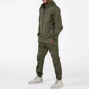 Custom Men Outdoor Windbreaker Tracksuit Two Piece Jogging Suit Waterproof Windbreaker Tracksuit For Men Wholesale Supplier - Product Image 4