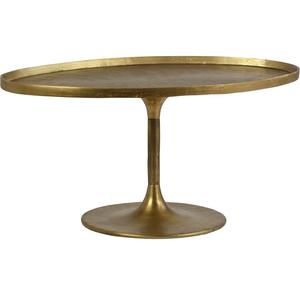 Table basse moderne en métal rond doré, légère, faite à la main, pour salon, canapé, petit coin - Product Image 3
