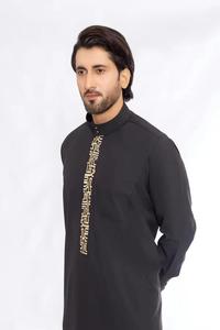 Robe caftans arabe islamique pour hommes avec logo personnalisé d'usine pour Eid Dubai Ramadan vêtements quotidiens abaya musulmane brodée vêtements pour hommes - Product Image 5