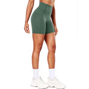 Active Wear Pantalones cortos de mujer Scrunch Butt Fitness Workout Yoga Shorts Push Up Cintura alta Pantalones cortos deportivos de gimnasio sin costuras para mujeres - Product Image 4