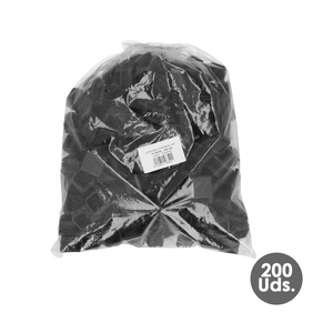 Tappo interno quadrato in plastica 35x35 mm. Nero. Confezione da 200 Unità. - Product Image 3