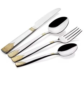 Lo último en cubiertos de cuchara de latón personalizados, juegos de cubiertos con mango de diferentes colores - Product Image 4