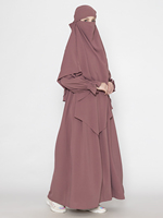 Meilleures ventes : Collections Sanash – Naqab personnalisé pour femmes adultes, burqa à manches longues noire, style ethnique, hijab uni, khimar