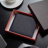Dompet Kulit Asli Mewah Buatan Tangan |   Gaya Ramping Kasual Unisex |   Dompet Hiking Luar Ruangan Tahan Air Berkualitas Premium