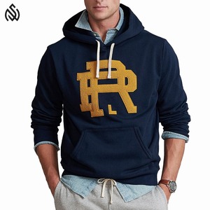 Meilleures ventes Sweat à capuche brodé en chenille pour hommes, conception personnalisée, polaire 6XL saine à bas prix - Product Image 1