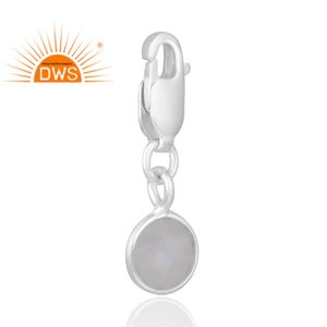 Vente chaude 925 Sterling Silver Natural Rainbow Moon Gemstone Pendentif Fabricant de bijoux personnalisés - Product Image 3