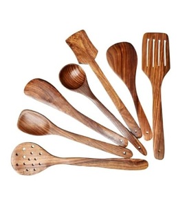 Cuillère en bois de meilleure qualité en gros cuillère à louche de service en bois naturel écologique pour la cuisine - Product Image 4