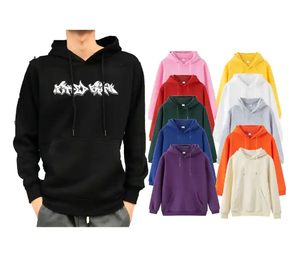 Sudadera con capucha con logotipo personalizado de alta calidad 100% algodón poliéster impreso liso sudaderas con capucha para hombres y mujeres - Product Image 1