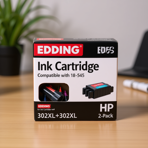 Cartouche d'encre Edding 18-545 compatible avec HP 302XL+302XL noir et couleur, lot de 2 - Product Image 3