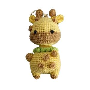 Crochet Cute Animal Amigurumi Plush Durable Letterpress Printed <b>Keychain</b> Raccoon Deer Handmade Gift for Girls - Product Image 5