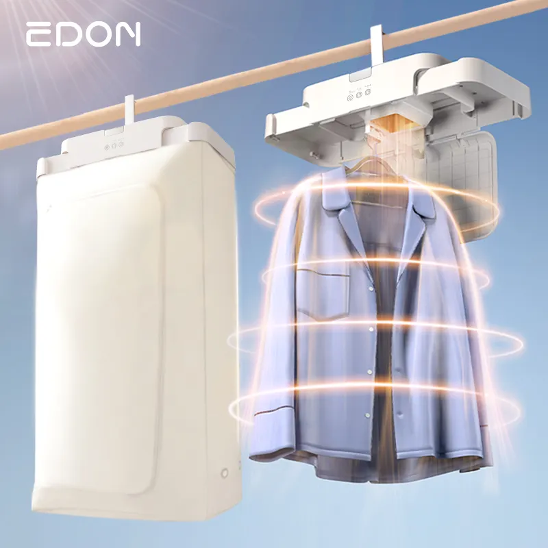 Secador de ropa pequeño eléctrico portátil de aire caliente de electricidad secador de ropa montado en la pared plegable retráctil