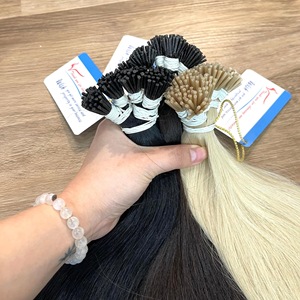 Extensiones de cabello humano Remy vietnamita más vendidas I-Tip Onda natural 4-40 pulgadas Sin desprendimiento Sin enredos Precio al por mayor - Product Image 1