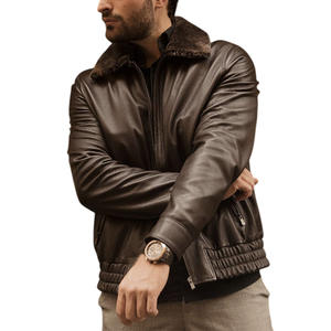 Blouson d'aviateur pour hommes avec logo personnalisé, impression, broderie, vêtements d'extérieur, mode élégante, approvisionnement d'usine OEM - Product Image 3