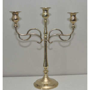 Wedding <b>Decor</b> Brass <b>Gold</b> Metal 5 Arm Candelabra Candle Holder With Mother Of Pearl Inlay Candle Stand For Dining Table & Events - Product Image 5