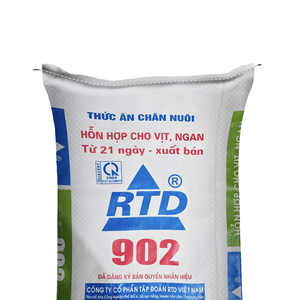 Bolsas de plástico a prueba de humedad tejidas PP personalizadas de Vietnam para uso agrícola impresión compensada económica para harina de trigo para alimentación animal - Product Image 1