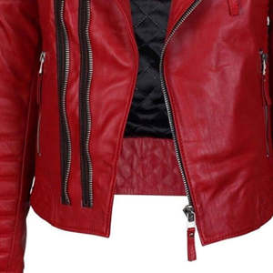 <b>Men's</b> High Street Style Winter Leather Jacket Stand Collar Front Best Selling New Design Easy Wear Warm High Quality Clothing - Product Image 4