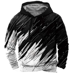 Hombres Moda Retro Hip-hop 3D Sudaderas con capucha Otoño e invierno Sudaderas con capucha Moda Casual Sudaderas con capucha para hombres - Product Image 1