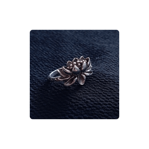 Bague tribale en argent personnalisée de qualité supérieure ensemble de haute qualité tendance nouveaux bijoux de mode plaqué motif de forme de bande à vendre - Product Image 3