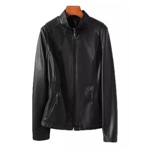 Chaqueta Bomber de cuero de Invierno para mujer, estilo explosión, nuevas prendas de vestir con solapa Regular para mujer, Tops de tendencia de moda impermeables de algodón - Product Image 1