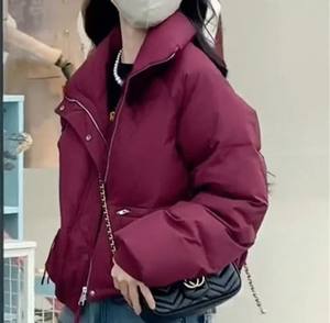 New High Quality OEM <b>Zipper</b> Jacket Breathable <b>Waterproof</b> Puffer Jacket Manufacturer Wholesale Woman Winter Jacket - Product Image 3