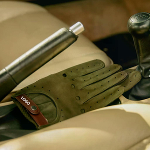 Gants de conduite antidérapants en cuir véritable au design personnalisé Gants antidérapants confortables et en vente chaude - Product Image 3