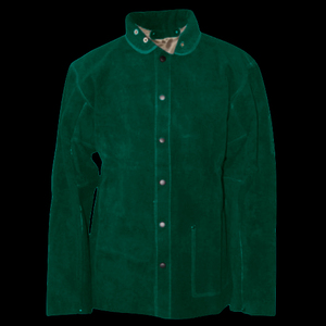 Chaqueta de soldadura de cuero resistente al fuego, abrigo de soldadura para protección de seguridad, chaqueta de soldadura, ropa de trabajo de cuero de vaca - Product Image 2