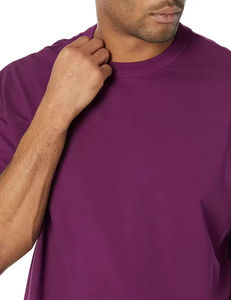 Camiseta de Algodón Peinado de 180g 220g 230g del Fabricante, OEM 95% Algodón 5% Elastano, Logotipo Personalizado, Camiseta Extra Grande con Estampado Puff para Hombre - Product Image 4