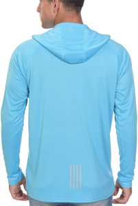 Polyester Manches Longues Courtes UV Protection Solaire Imperméable Techniques Imprimées Logo Personnalisé UPF 50 Maillot de Pêche avec Capuche Séchage Rapide - Product Image 4
