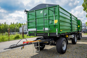 Tracteur de remorque à benne basculante agricole de 20 tonnes Remorques basculantes utilisées/neuves Remorque à basculement hydraulique agricole Essieu de construction - Product Image 4