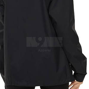 Chaqueta Cortavientos de Invierno Transpirable de Alta Calidad para Mujer, con Logotipo Personalizado Impreso, Diseño Sólido, Cuello Mao, Manga Larga, Tejida - Product Image 6