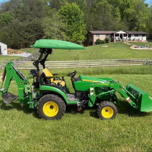 Cortadora de Césped Industrial John Deere 260B Original, Tractor con Cargador Frontal, Retroexcavadora, Implemento Diésel, Caja de Césped de 200L, 35HP, Envío Rápido - Product Image 1