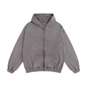 Sweat à capuche zippé intégral pour homme, imprimé en 3D, respirant, en molleton bouclé épais, coupe oversize, 360 g/m², pour l'été - Product Image 5