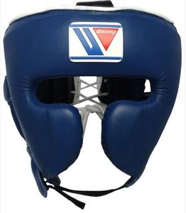 Casco protector de cabeza de cuero profesional de alta calidad para boxeo MMA Muay Thai entrenamiento duradero con cordones y empuñaduras de mano - Product Image 4