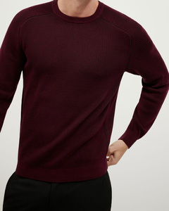 เสื้อสเวตเตอร์แบบสวมหัวแขนยาวสำหรับผู้ชายเสื้อสเวตเตอร์แบบสวมหัวแขนยาวผ้าคอตตอนเนื้อบางทันสมัยสำหรับ100% ออกแบบโลโก้ได้ตามต้องการสำหรับฤดูหนาว - Product Image 4