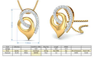 Collar con colgante entrelazado de latón chapado en oro de 18k, colgante al por mayor para mujer - Product Image 4